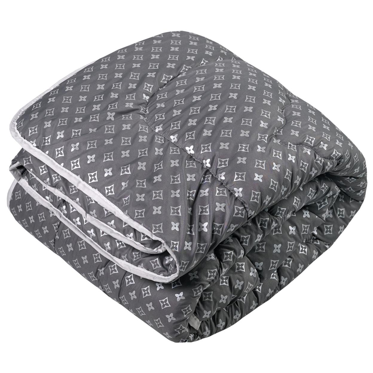 Одеяло евро стеганое зимнее из холофайбера Leri Max 21521 195х210 см Серый (8-6-5150577)