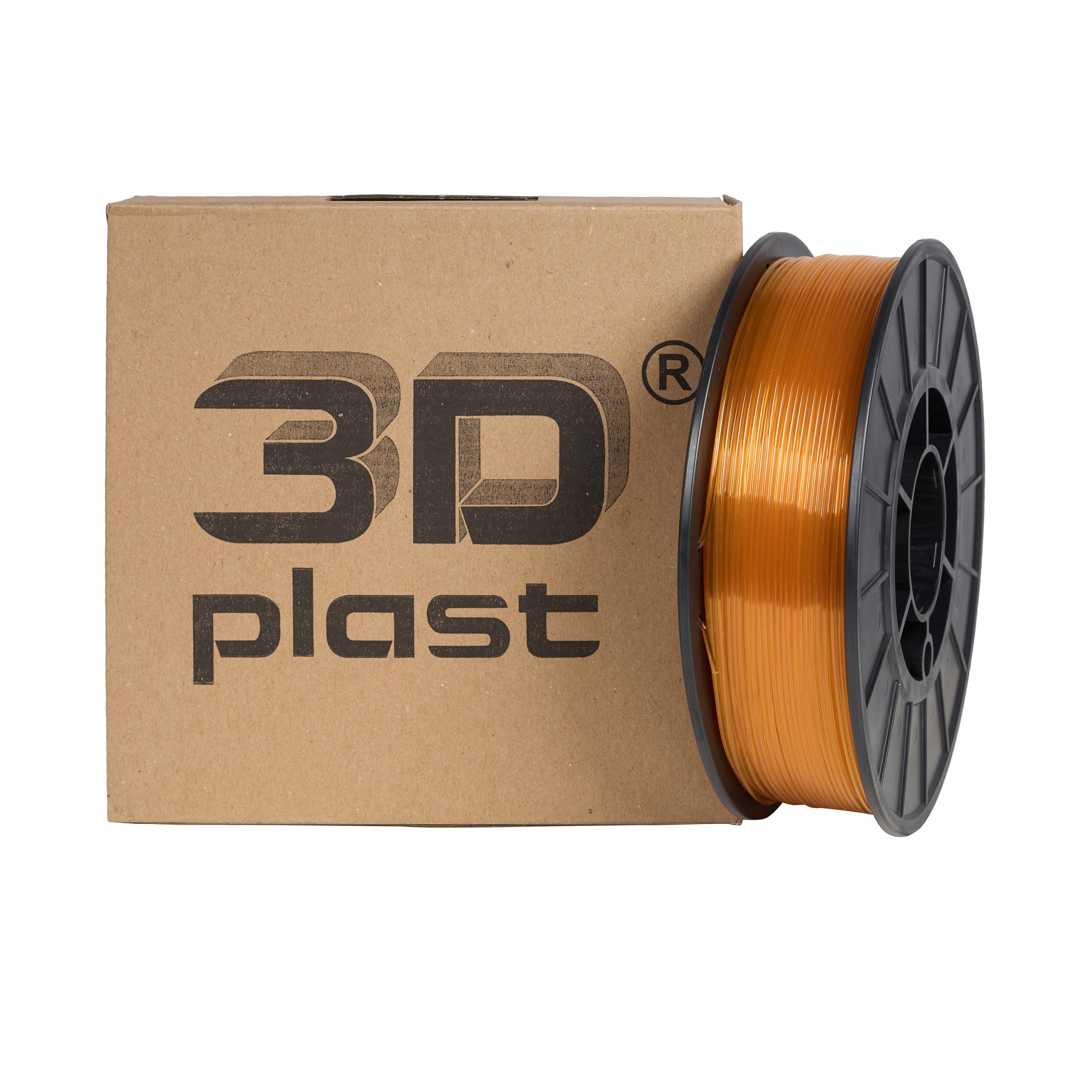 Филамент PETG CoPET 1,75 мм 0,85 кг Янтарь (3DPTG17508HYL)