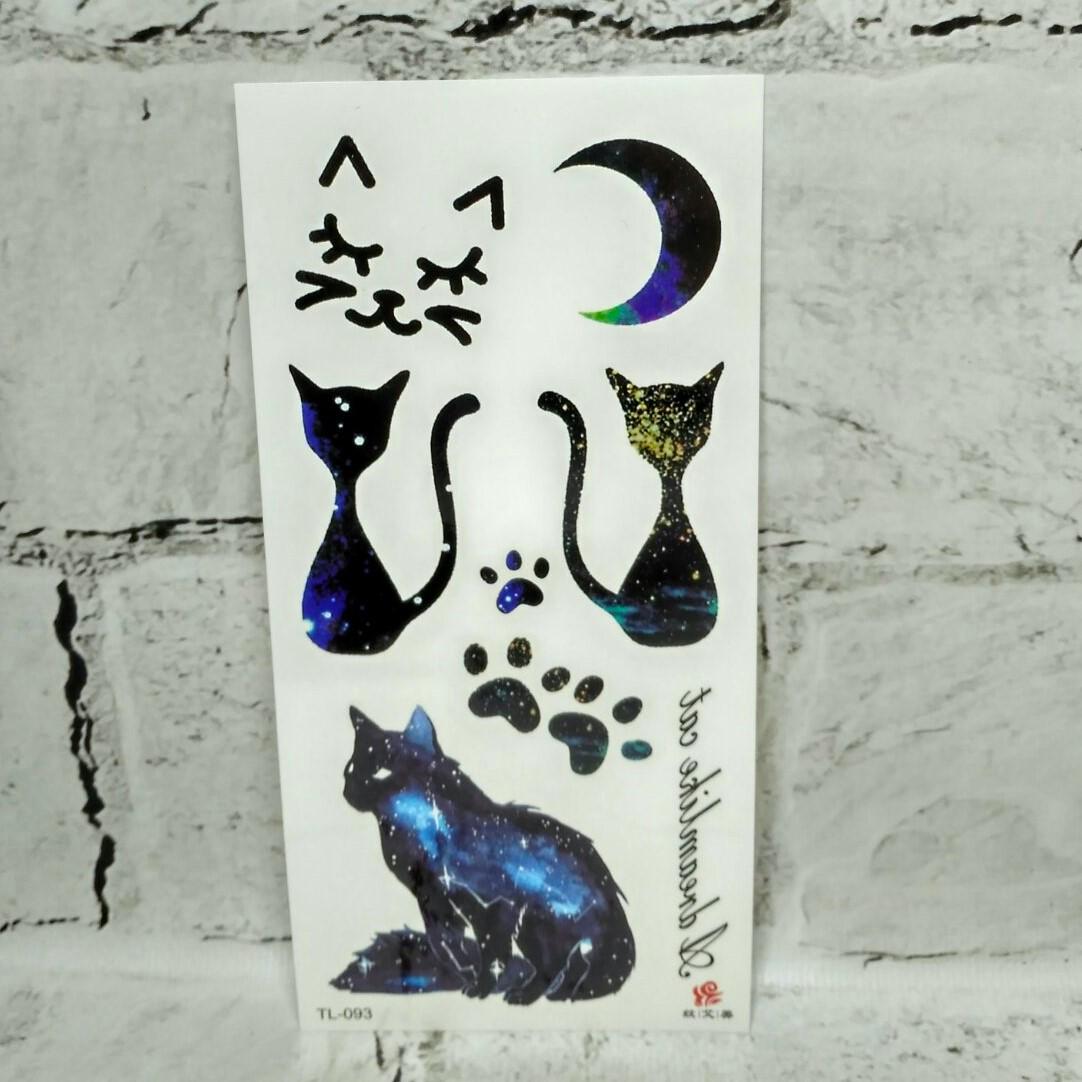 Тату временные Котики лист 9x19 см (TL-093)