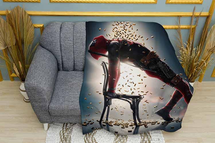 Плед Deadpool Dramatic Pose Film плюш одношаровий 135х150 см (113772)