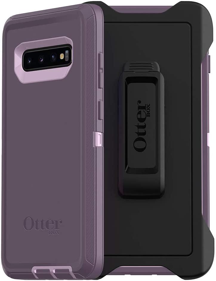 Чехол противоударный с клипсой подставкой OtterBox Defender Series для Samsung Galaxy S10 (6.1") Purple Nebula