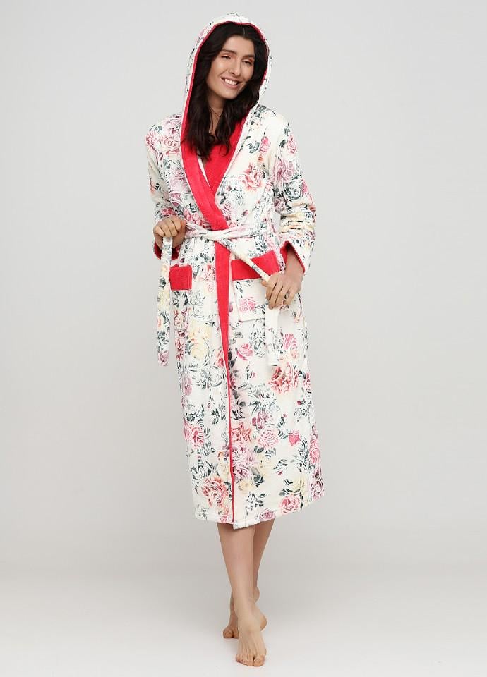 Халат Wild Love XL Разноцветный/Коралловый (998)