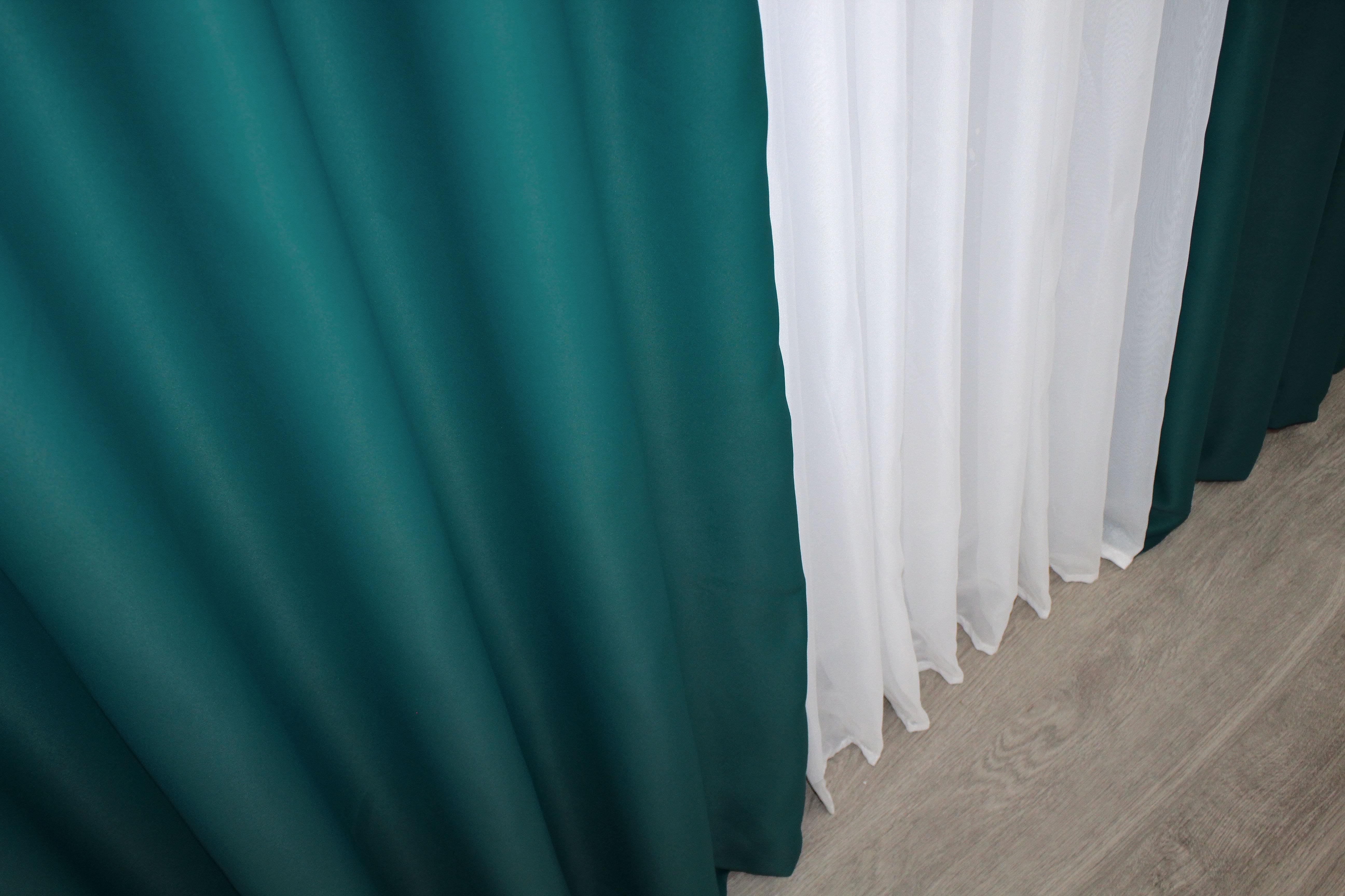 Комплект готових штор VR-Textil блекаут Bagema Rvs № 1297ш 150х270 см 2 шт. Смарагдовий (33-0148) - фото 8 Комплект готових штор VR-Textil блекаут Bagema Rvs № 1297ш 150х270 см 2 шт. Смарагдовий (33-0148) - фото 8