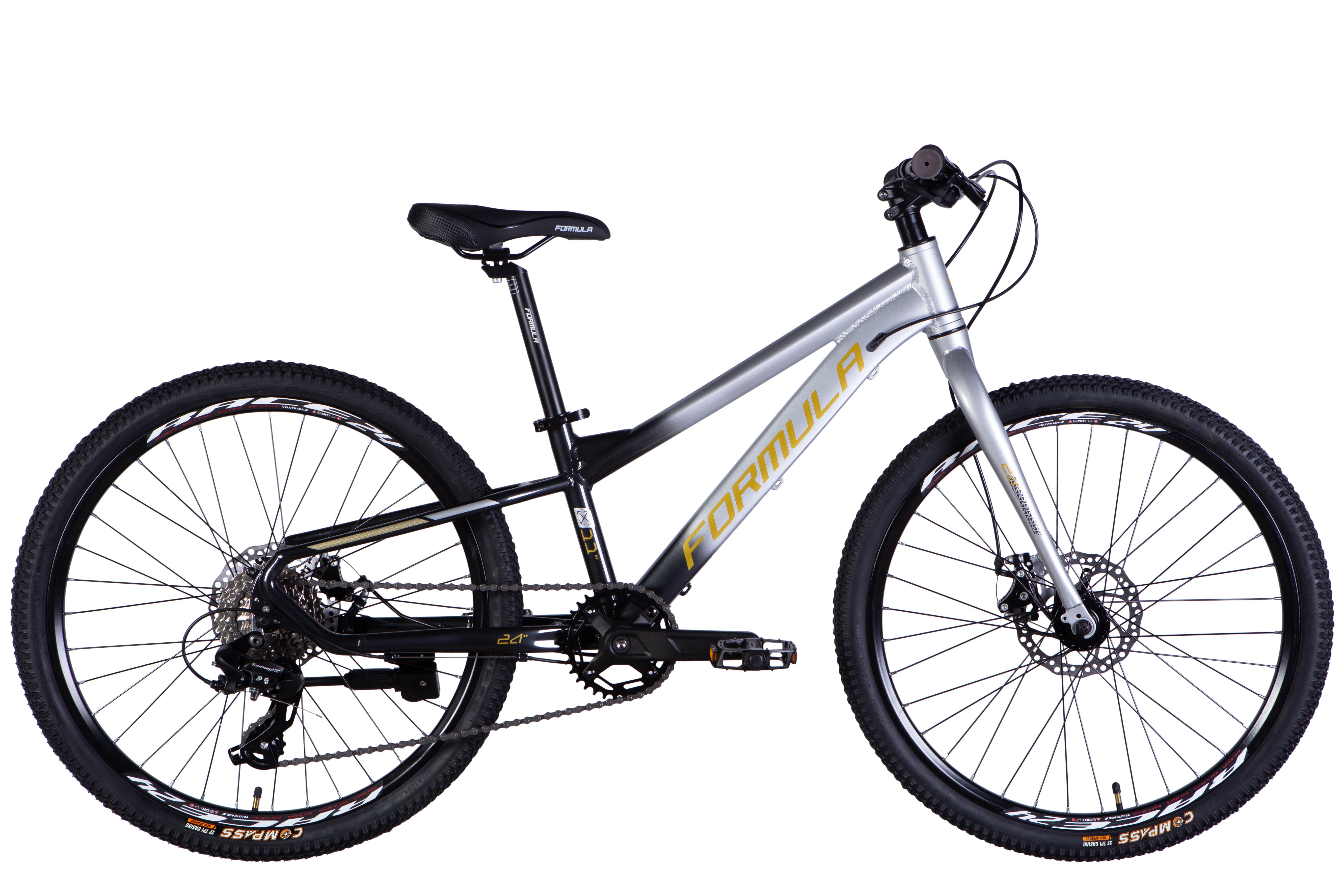Велосипед Formula F-1 DD CS Al 24«/11» 2025 Серебристый/Черный (50000392)