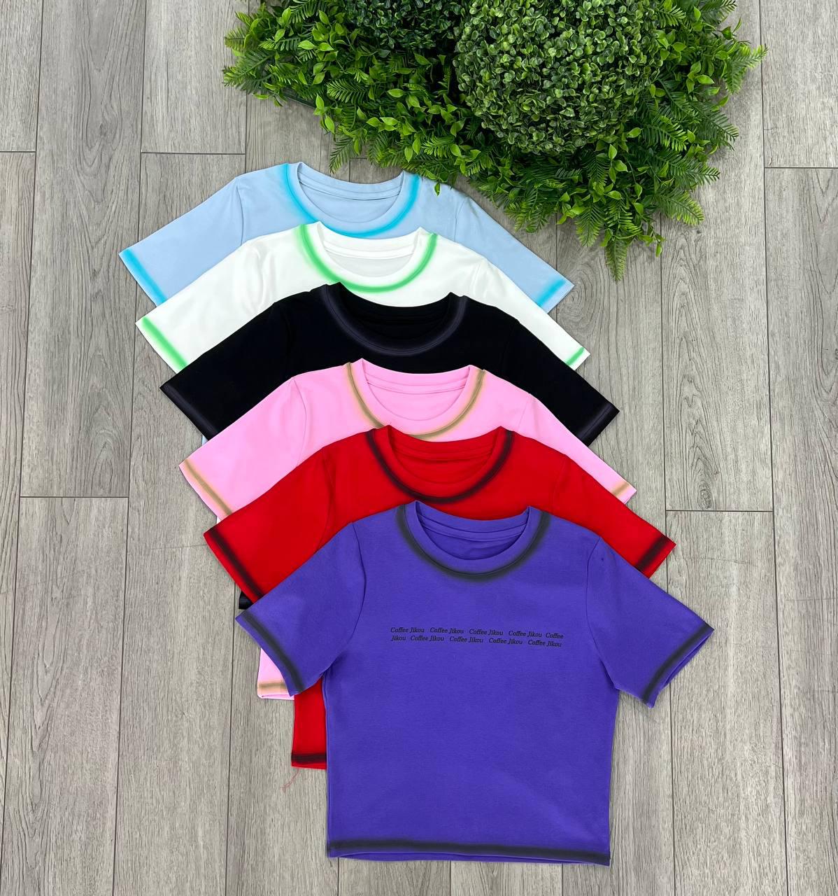 Футболка женская Coffee с контрастными рукавами OS Белый (#2731-05) - фото 7 Футболка женская Coffee с контрастными рукавами OS Белый (#2731-05) - фото 7