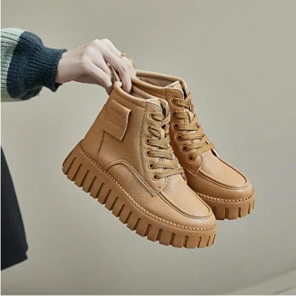 Черевики жіночі з високою підошвою C00226-3 р. 40 24 см Пісочний - фото 5