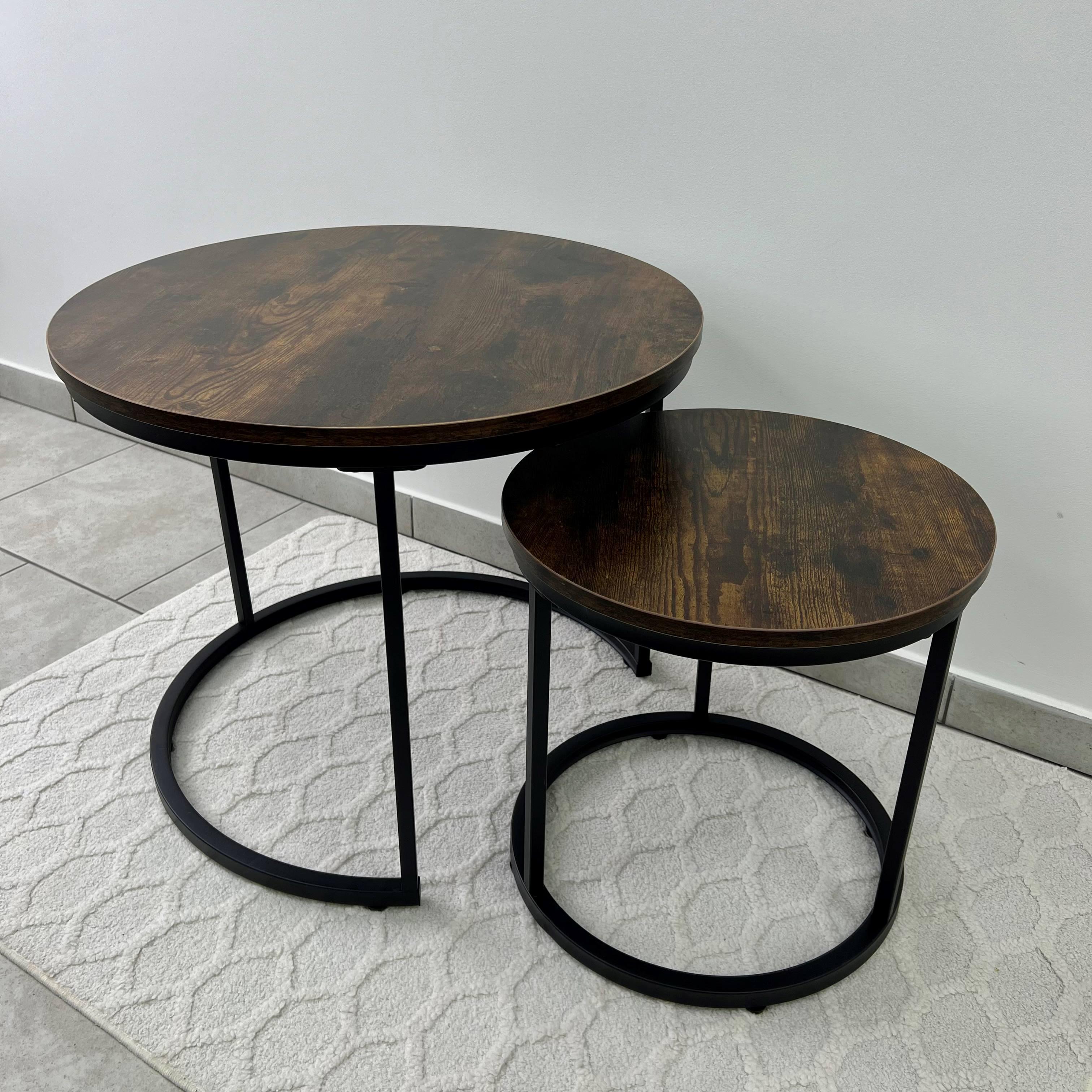 Комплект журнальных столиков LUMINARIA TWIN 2шт. Орех (29669003) - фото 2