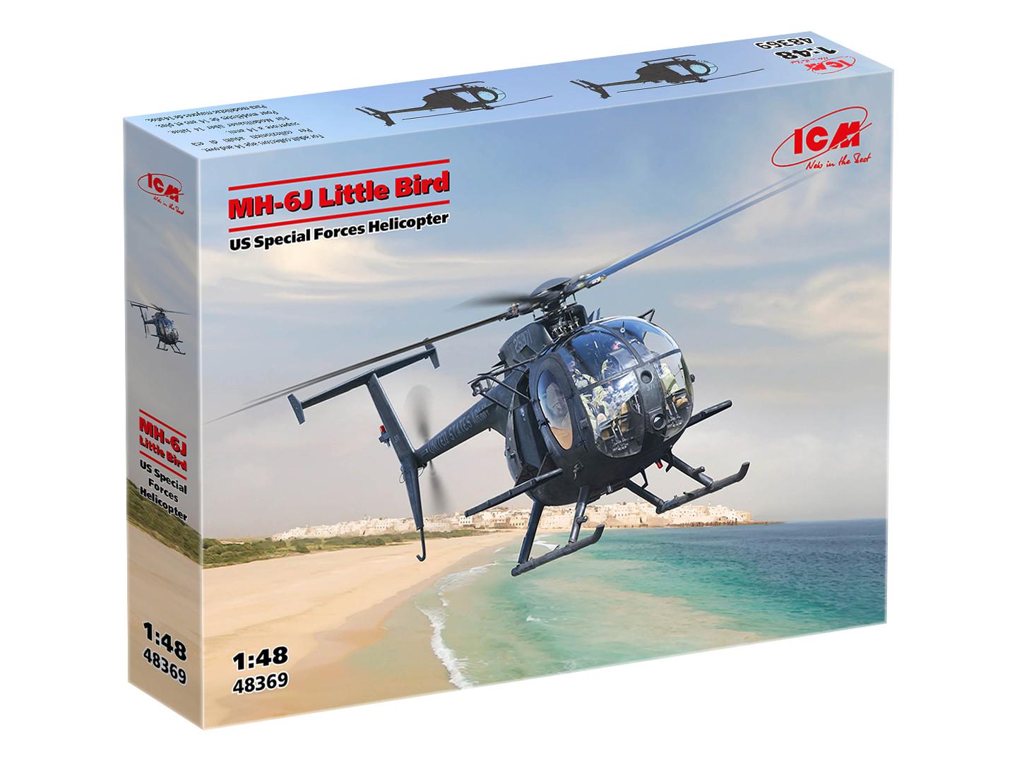 Сборная модель вертолета ICM 48369 MH-6J Little Bird масштаб 1:48 (48369)