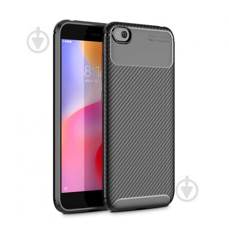 Чехол Carbon Case Xiaomi Redmi Go Черный (hub_JdWQ13315)