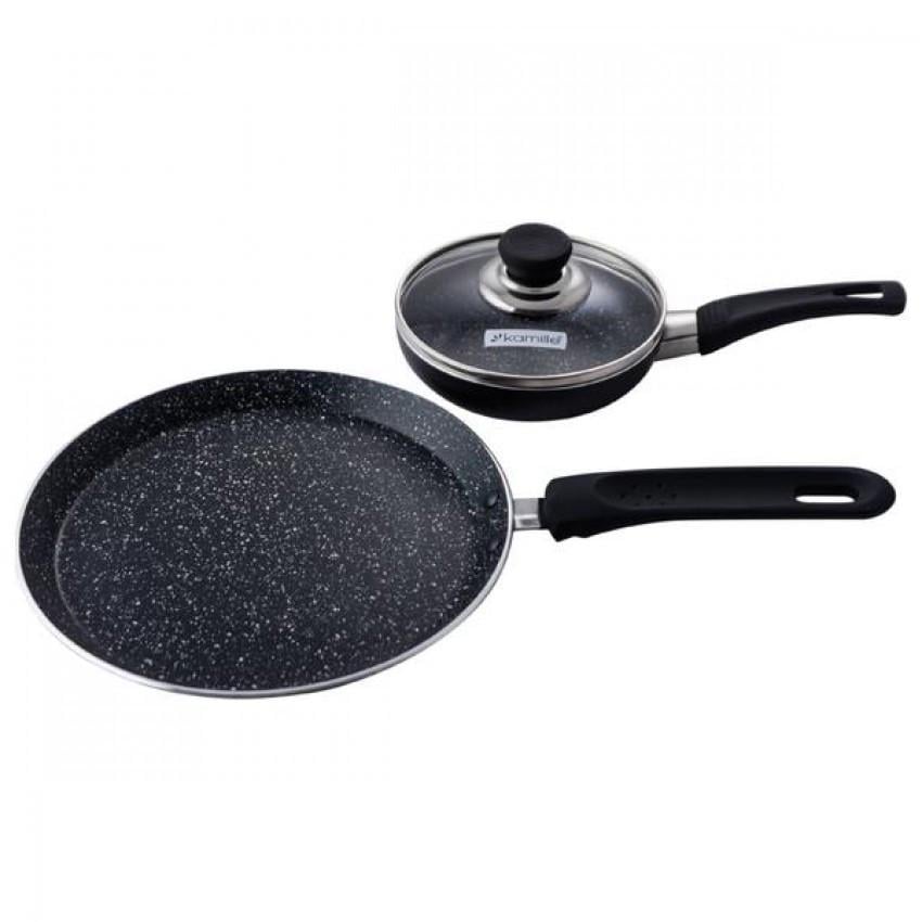 Набір посуду антипригарний Kamille мармур 2 шт. (0615MR) - фото 5 Набір посуду антипригарний Kamille мармур 2 шт. (0615MR) - фото 5