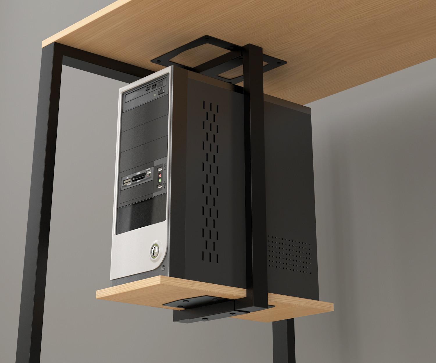 Тримач системного блоку Loft Design SB-1 Дуб Борас/Чорний (143566c23113)