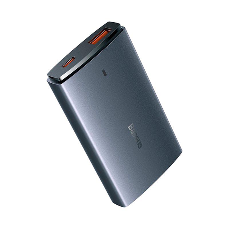 Зарядний пристрій мережевий BASEUS Gan5 Pro Ultra-Slim Fast Charger C/USB 65 Вт (CCGP150113)