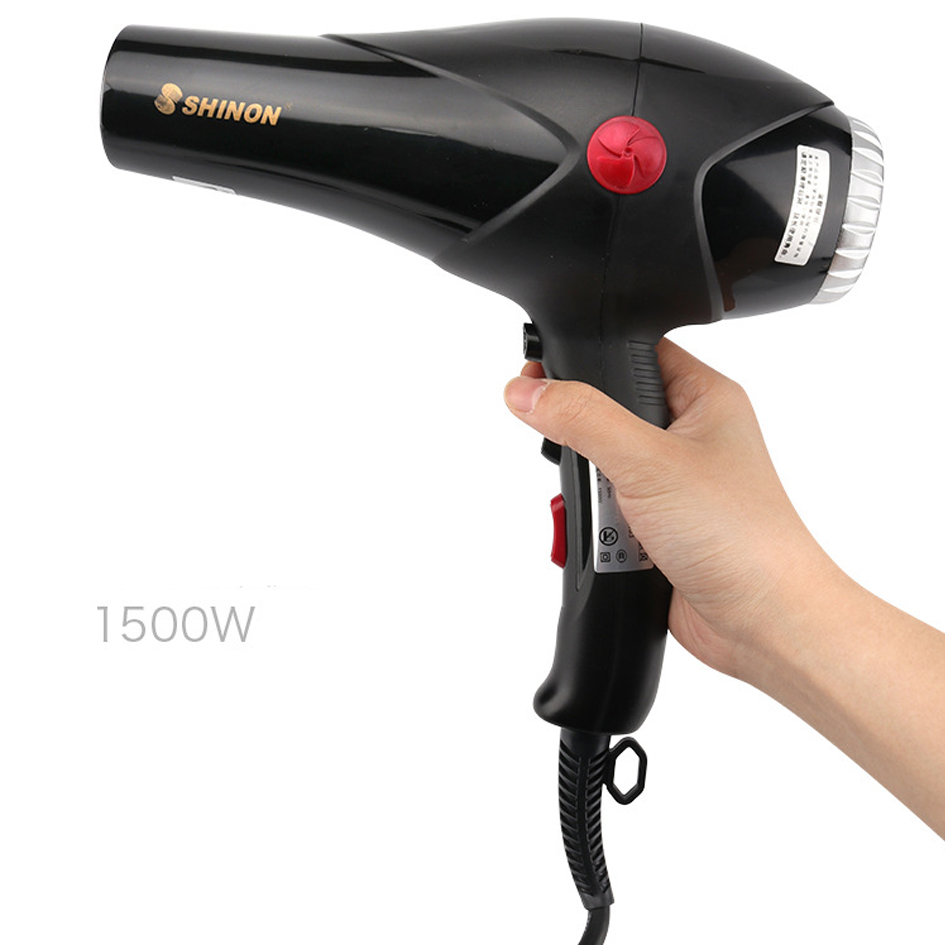 ᐉ Фен для волос Shinon 8103 1500 W с двумя насадками Черный (0a8b40b8 ...