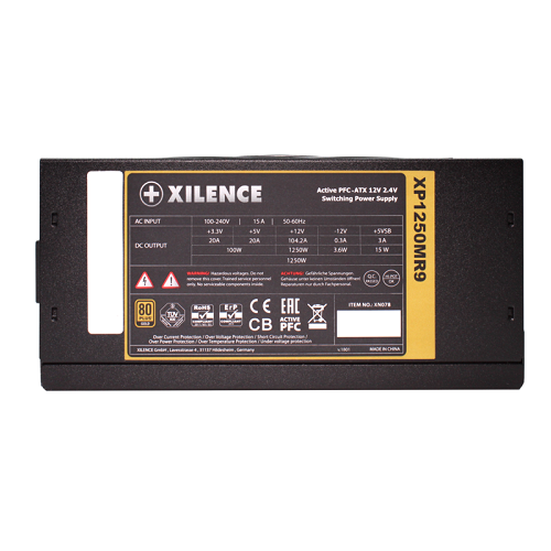 Блок питания Xilence XP1250MR9 Performance X 80 Plus Gold 140 мм 1250W Modular (558779) - фото 9