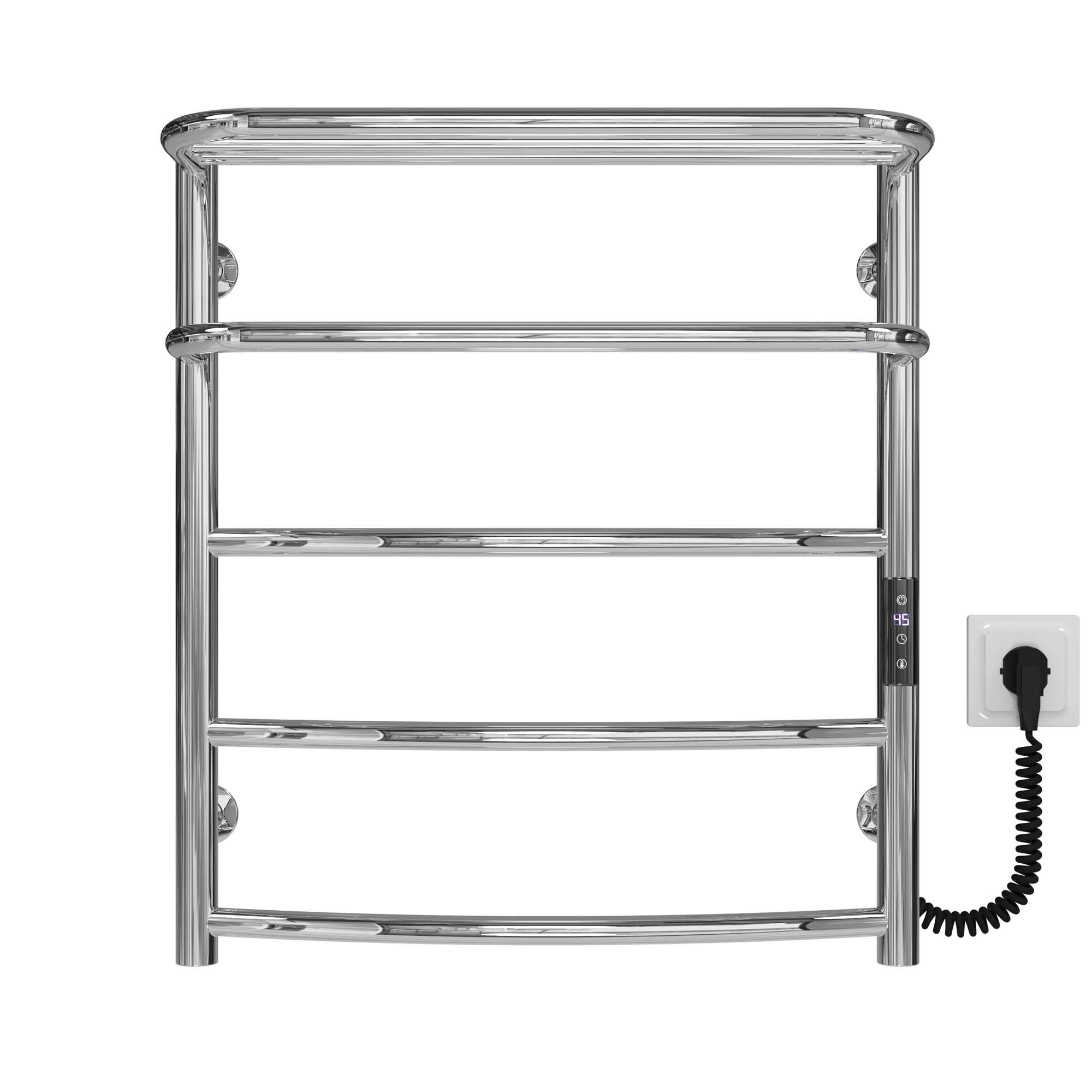 Полотенцесушитель электрический Deffi Отель П5 JD03 правое подключение нержавеющая сталь 400х600 мм Хром (C.OD.60.40.5.ECR1)