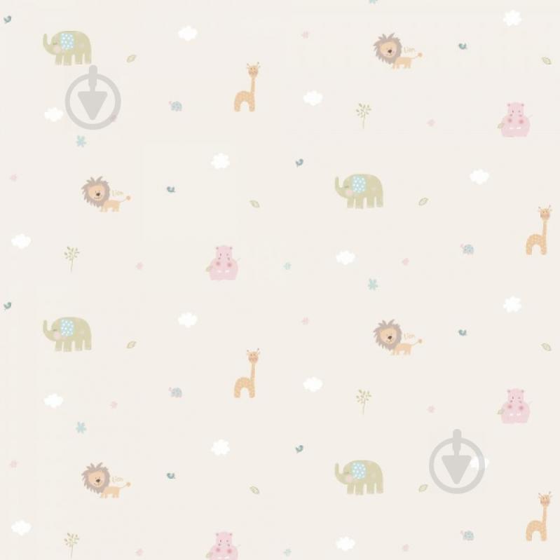 Бумажные детские обои ICH Dandino Lullaby 222-1 0.53 х 10.05 м Бежевый