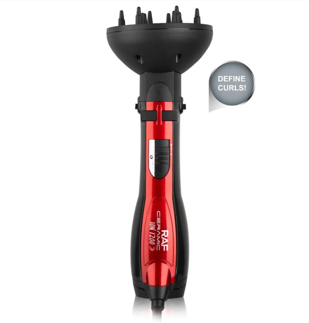 Фен-щітка RAF R.416 з іонізацією Чорний (GR-04756) - фото 2 Фен-щітка RAF R.416 з іонізацією Чорний (GR-04756) - фото 2