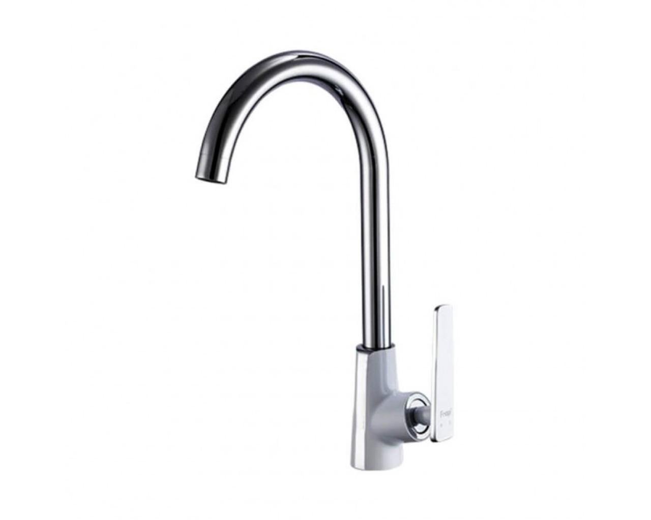 Змішувач для кухні Frap F4058 1037341 одноважільний Білий (102590)