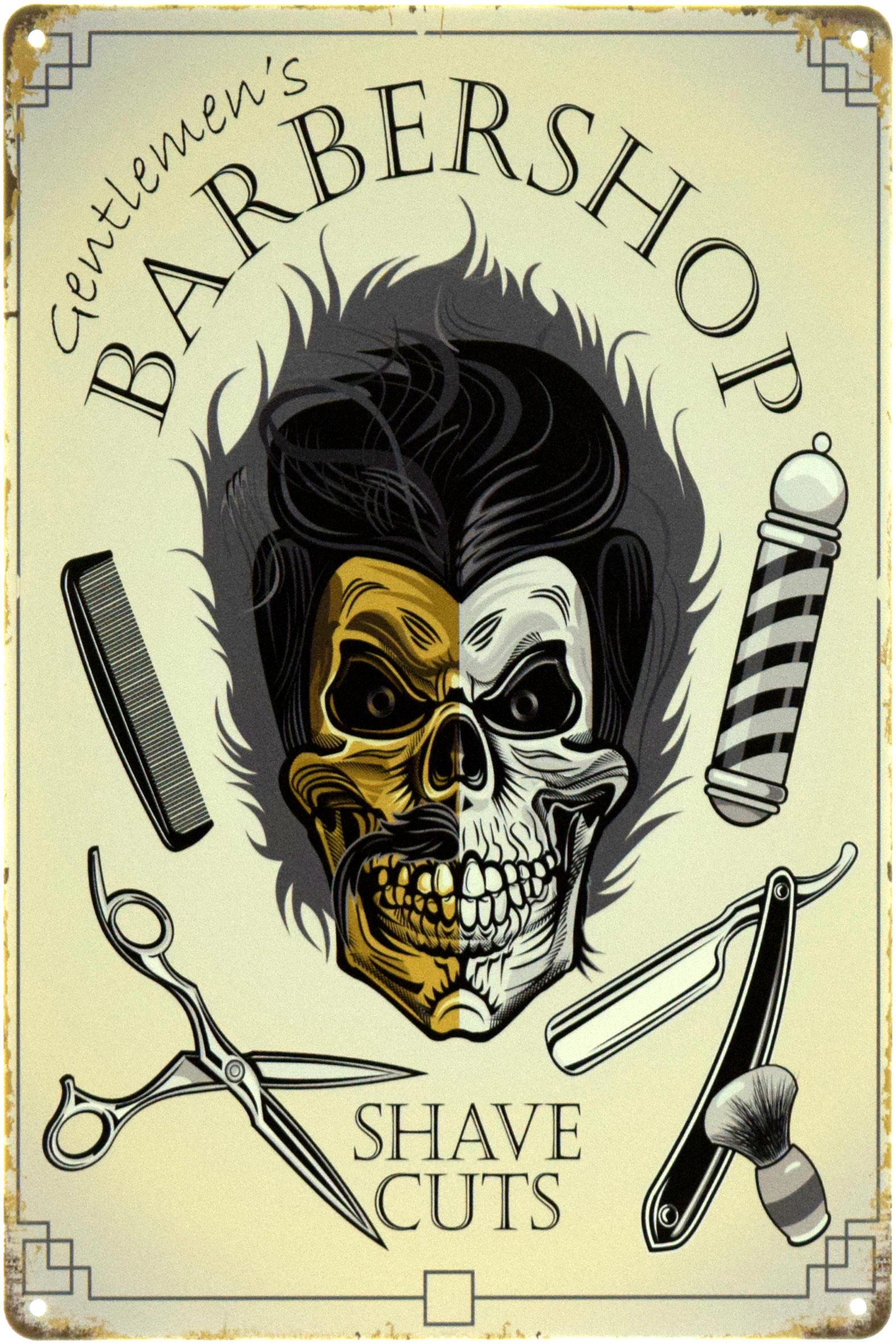 Табличка металева "Barber Shop Decade of Elegance&Edge" 20x30 см (ms-104359)