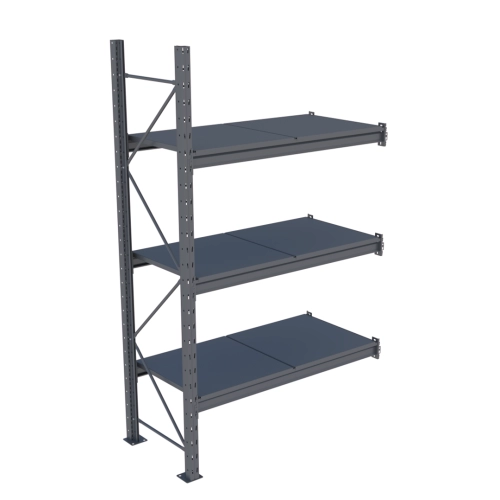 Стеллаж Modern-Expo Mini Rack с металлическими полками приставная секция 3 уровня 2127х1240х615 мм (3-3-26)