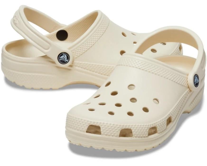 Сабо дитячі для дівчинки Crocs Classic Clog Bone р. 28/29 Бежевий (18825)