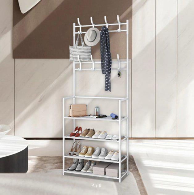 Вішалка для одягу Simple floor clothes rack size з полицями (5126) - фото 3