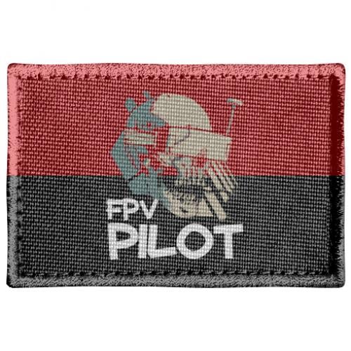 Шеврон прямокутний FPV Pilot Чорний/Червоний (18179362-31-198117)