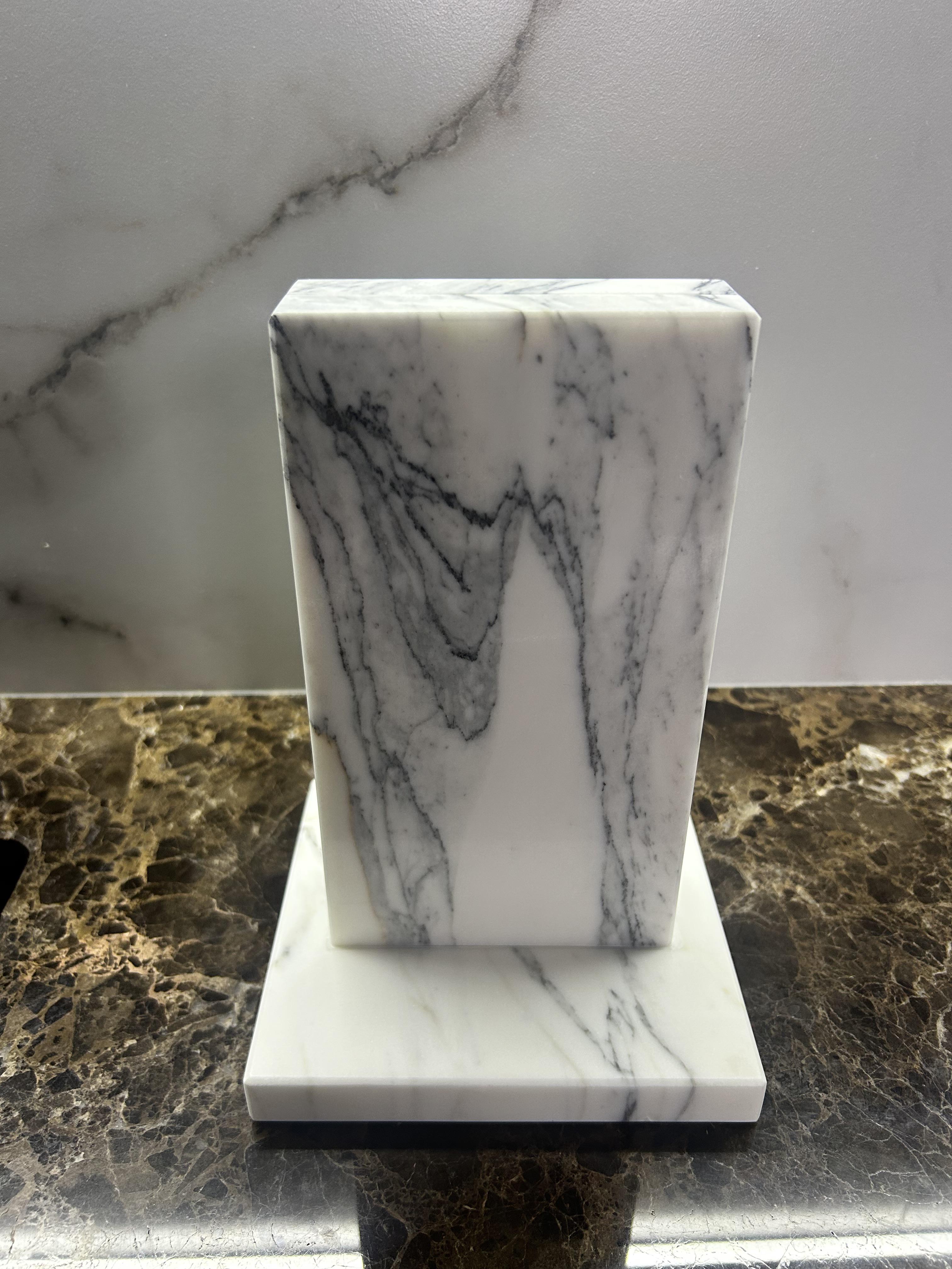 Тримач для ножів Мarkam мармуровий Білий (24393261)