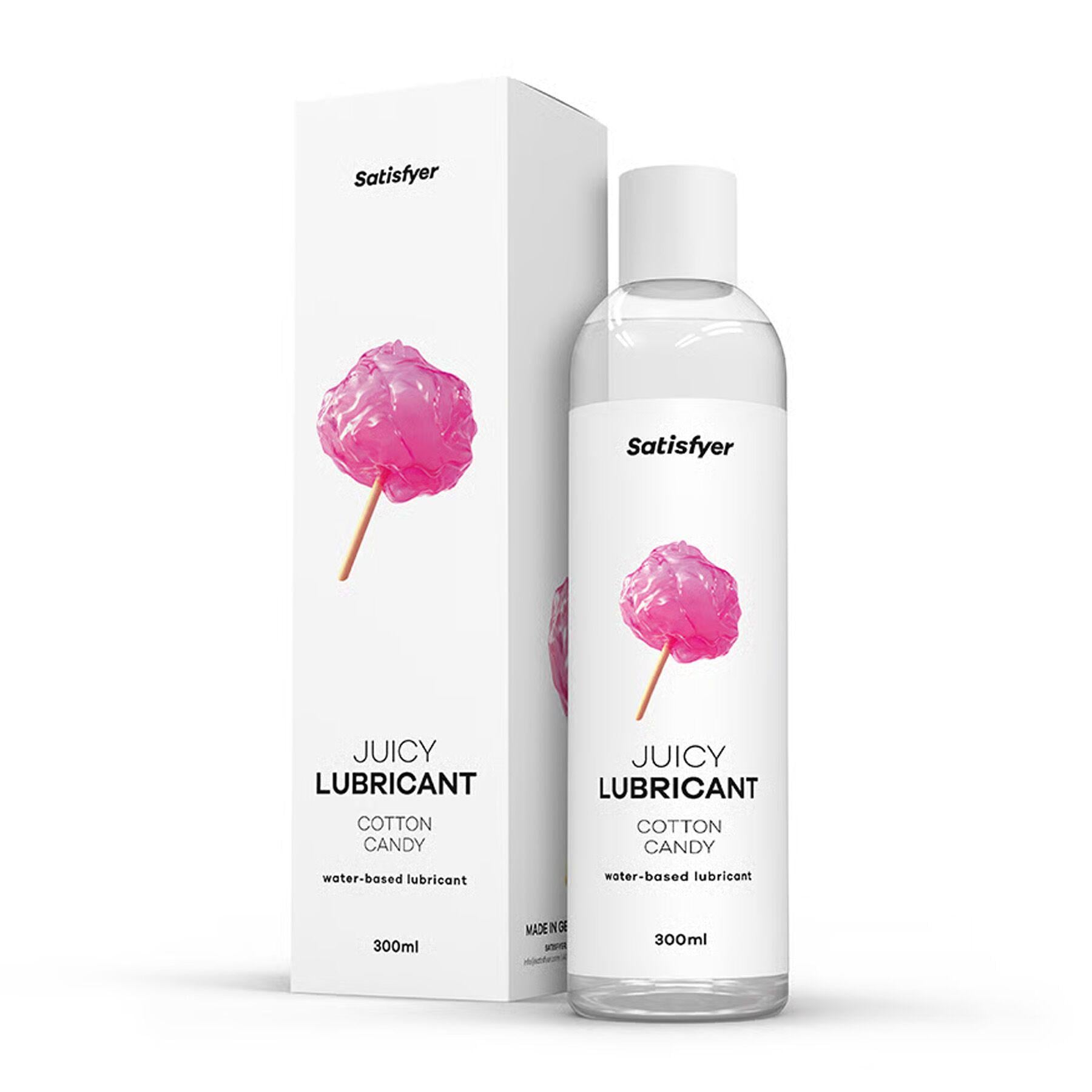 Лубрикант на водній основі Satisfyer Juicy Lubricant Cotton Candy water based 300 мл (BLS2719)