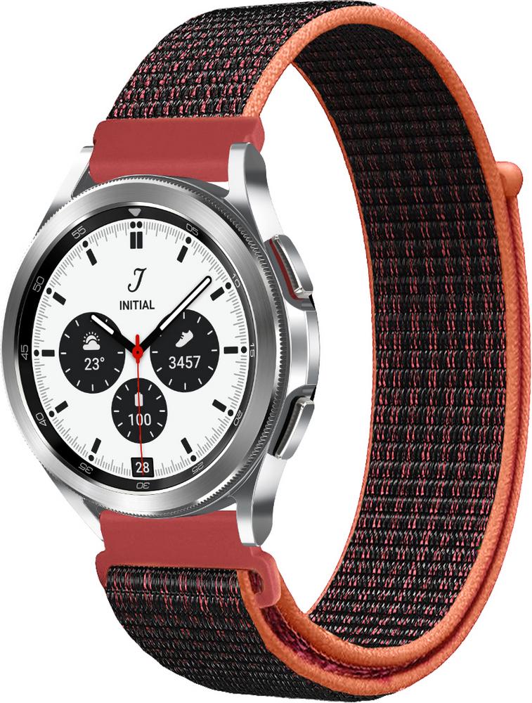 Ремешок нейлоновый Sport Loop для Galaxy Watch 4 Classic 42 мм Black/Red (22396-44)