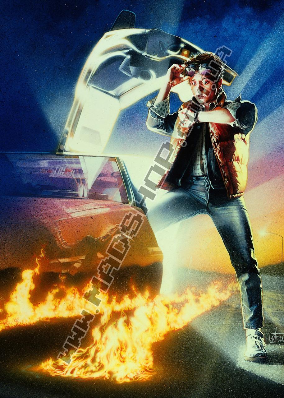 Картина постер 40х60 см Назад в будущее Макфлай