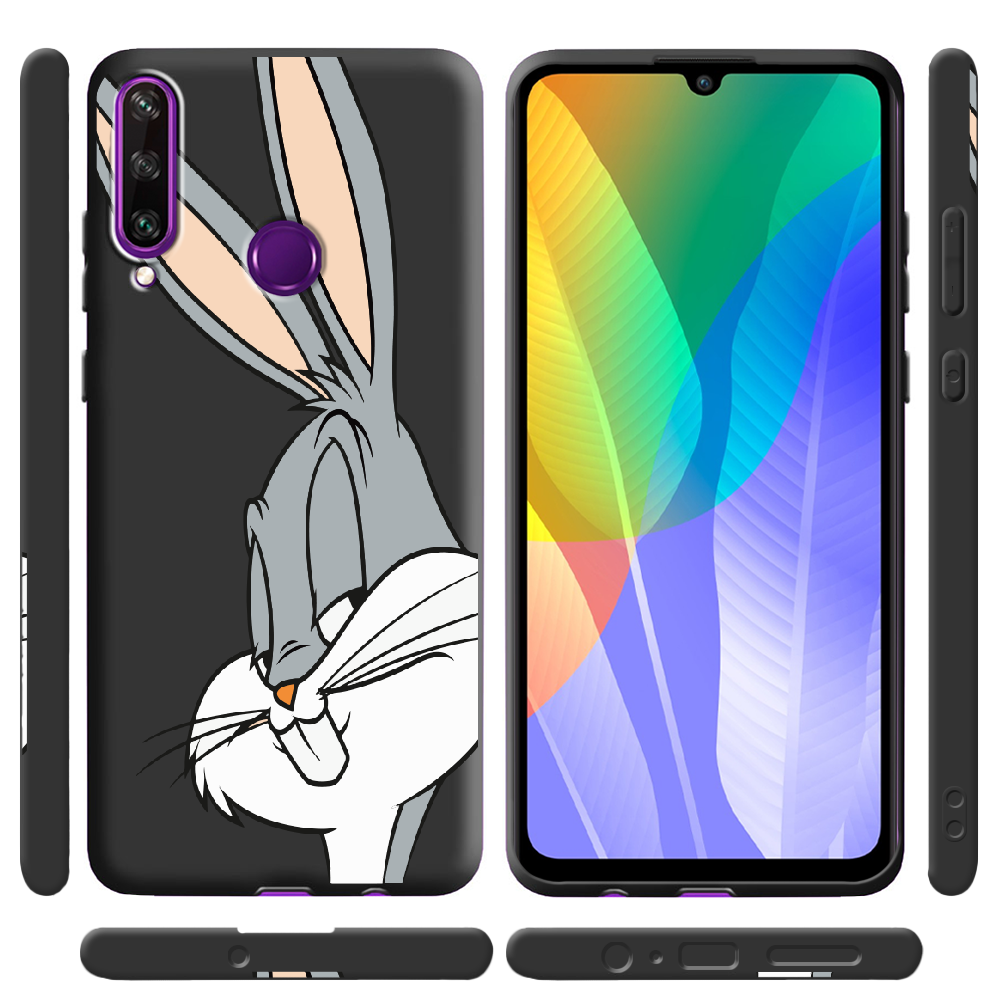 Чохол BoxFace Huawei Y6p Lucky Rabbit Чорний силікон (40017-bk81-40308) - фото 2