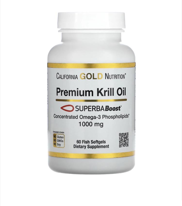 Крылевый жир California Gold Nutrition SUPERBABoost 1000 мг 60 капсул (CGN-01807) Крылевый жир California Gold Nutrition SUPERBABoost 1000 мг 60 капсул (CGN-01807)
