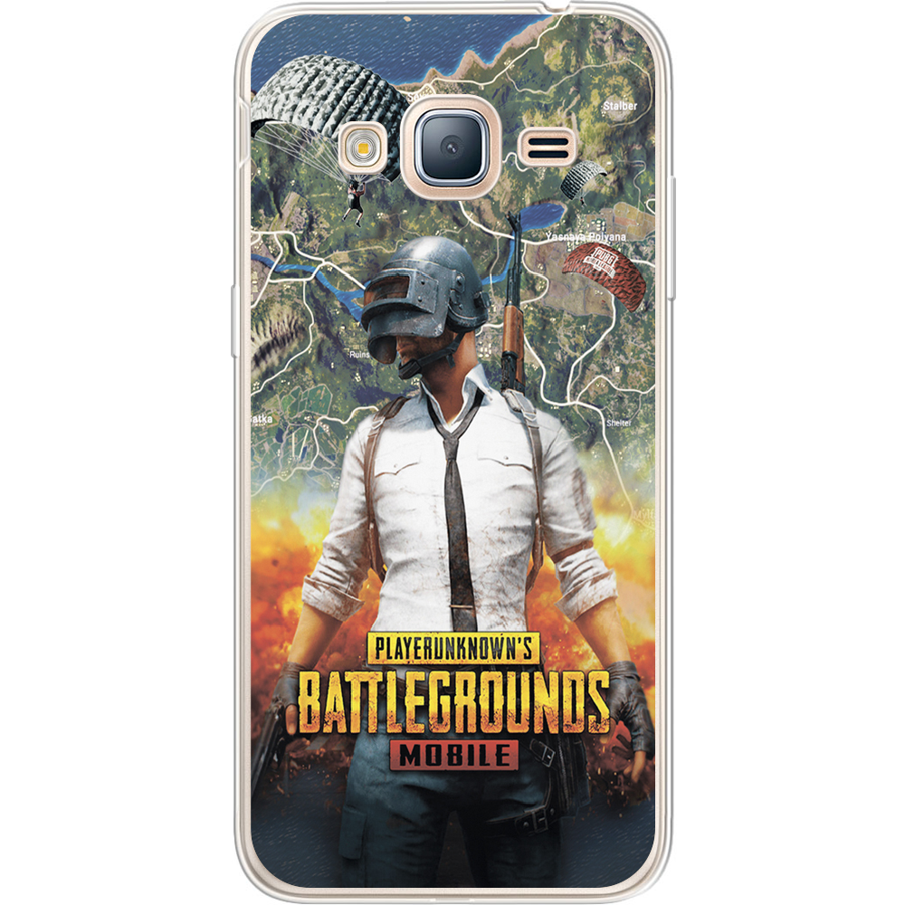 Чехол BoxFace Samsung J320 Galaxy J3 PUBG Mobile Прозрачный силикон (24962-up2309-24962)