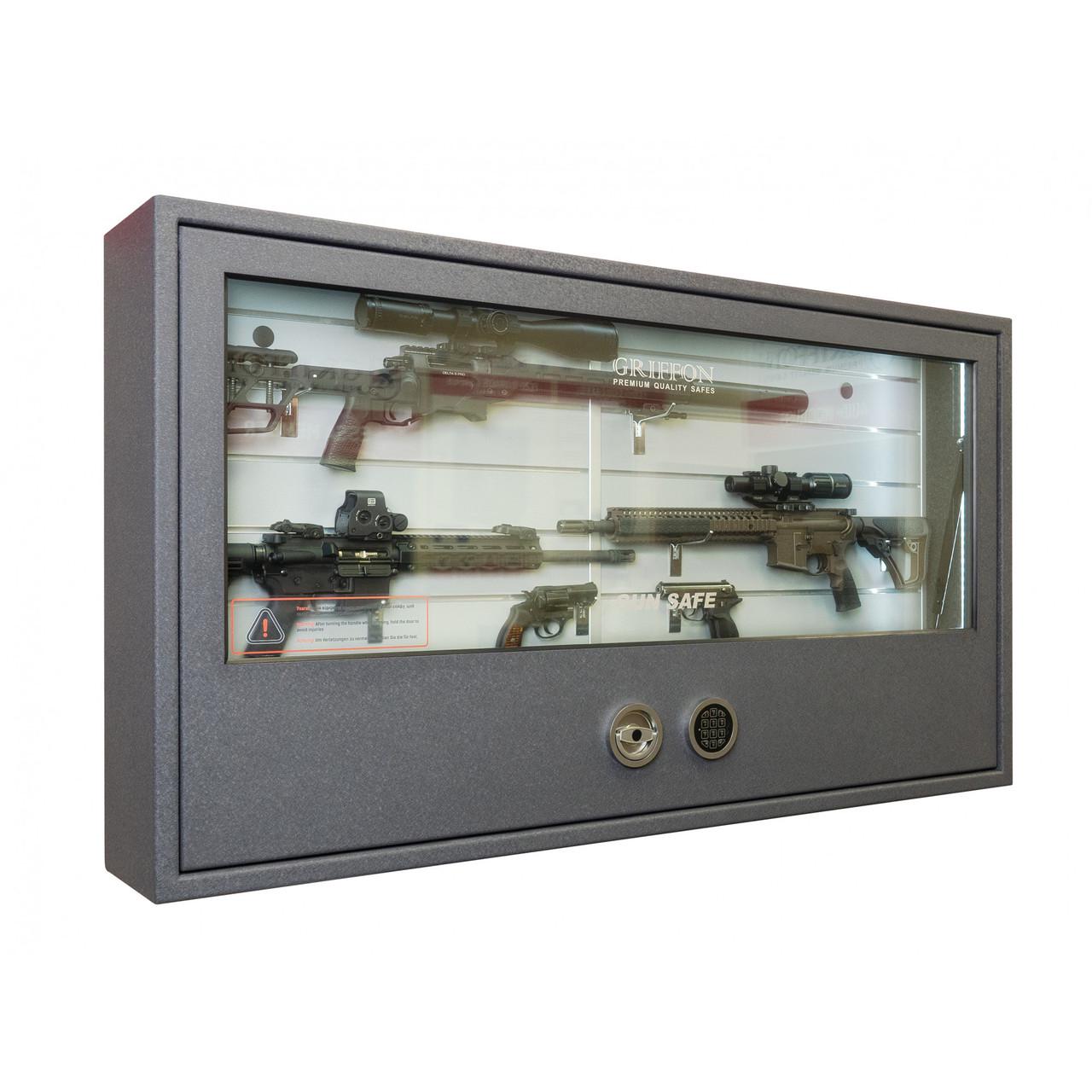 Сейф настенный оружейный Griffon GD.840.Е GLASS WALL