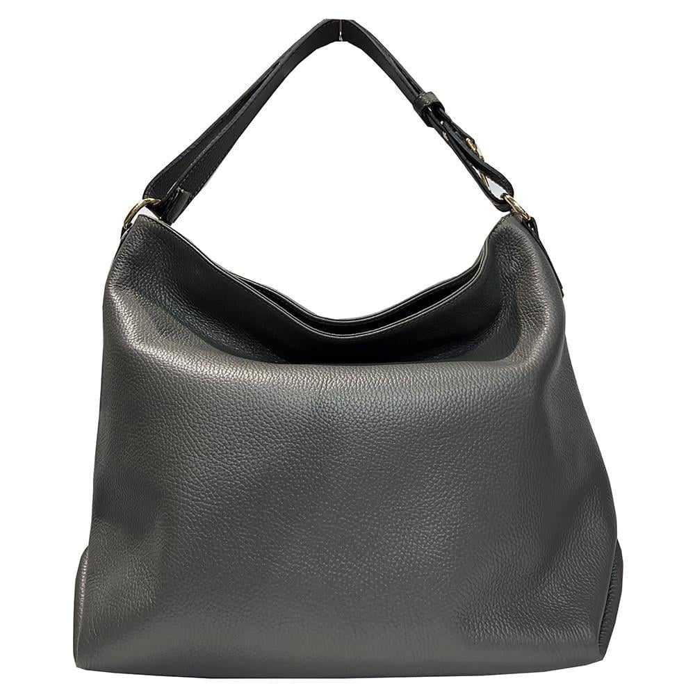 Женская сумка из натуральной кожи Felicita на плечо 35x8x36 см Серый (6828801885)