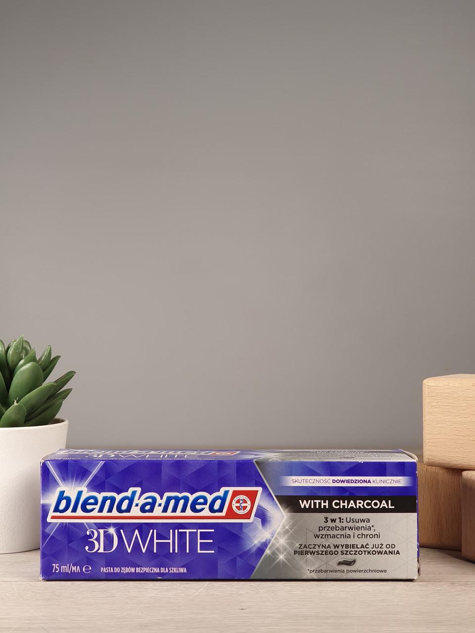Зубная паста Blend-a-med 3D white with charcoal 75 мл (1881257864)