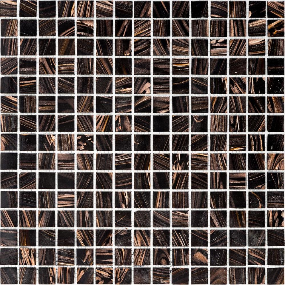 Мозаика стеклянная Mozaico De Lux K-MOS CBB003 Dark Brown (001416)