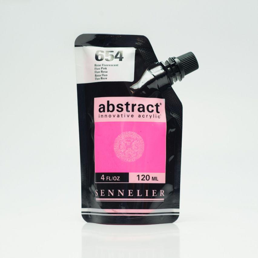 Краска акриловая Sennelier Abstract 120 мл Fluo Pink