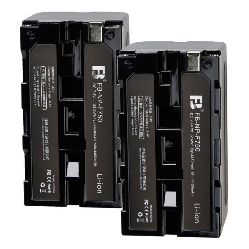 Аккумуляторы NP-F750 4000 mAh для видеосвета/камеры 32,6Wh 7,4V Fb Tech 2 шт. (34630324) Аккумуляторы NP-F750 4000 mAh для видеосвета/камеры 32,6Wh 7,4V Fb Tech 2 шт. (34630324)