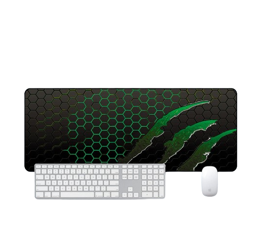 Килимок для миші VOLTRONIC Honeycomb 300x800x2 мм Black/Green (S7382)