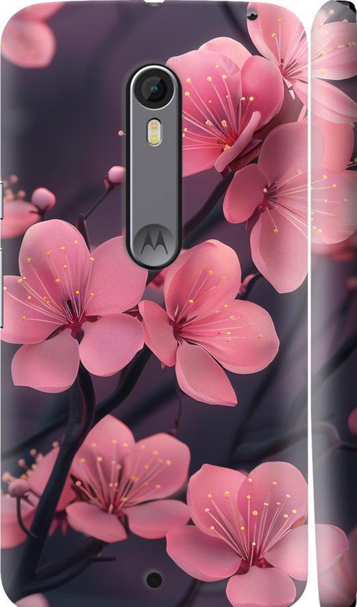 Чехол на Motorola Moto X Style Пурпурная сакура (6075m-455-42517) Чехол на Motorola Moto X Style Пурпурная сакура (6075m-455-42517)