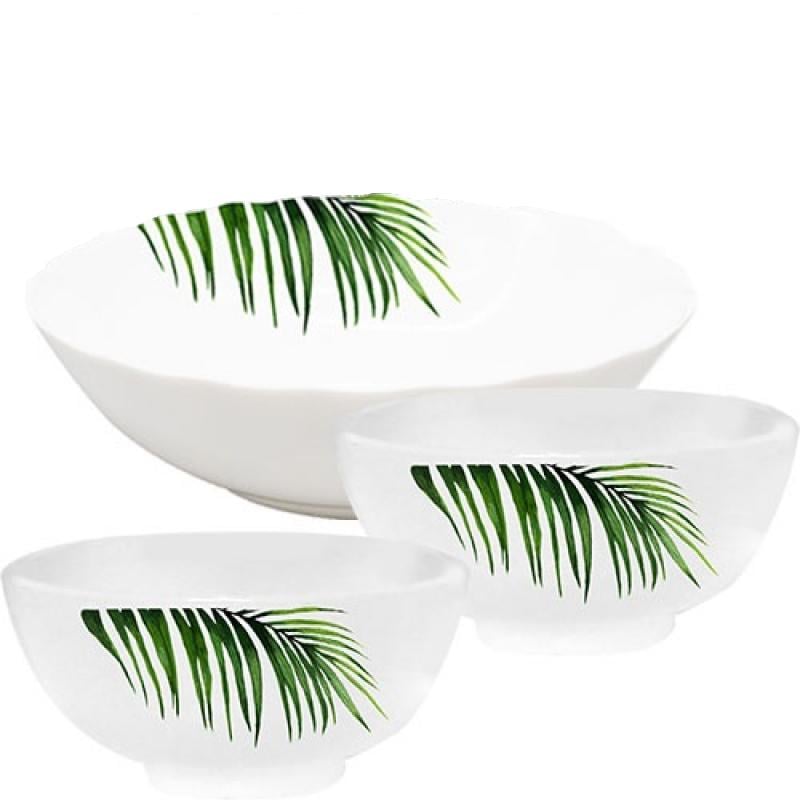 Набор салатников SNT Тропик 1 шт. D20,3 см 6 шт. D11,5 см (MSN-30056-15020)