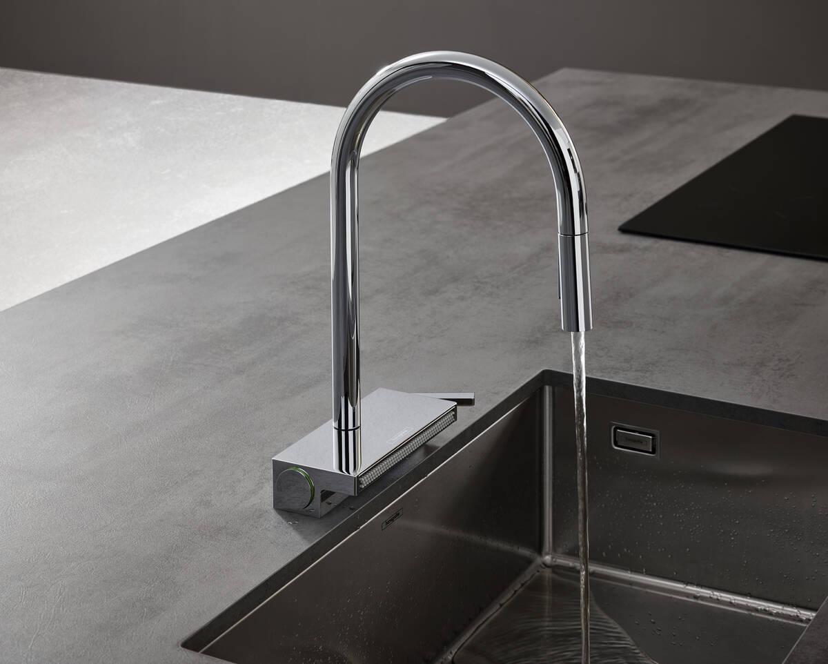 Кухонный смеситель однорычажный Hansgrohe AQUNO SELECT 3jet 73831000 Хром (77750) - фото 5