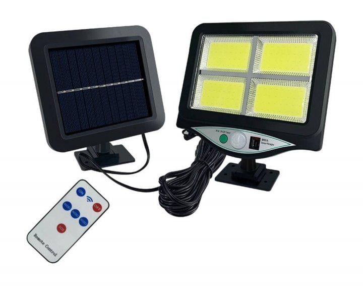 Ліхтар вуличний на сонячній батареї UKC BK-128 з датчиком руху та пультом
