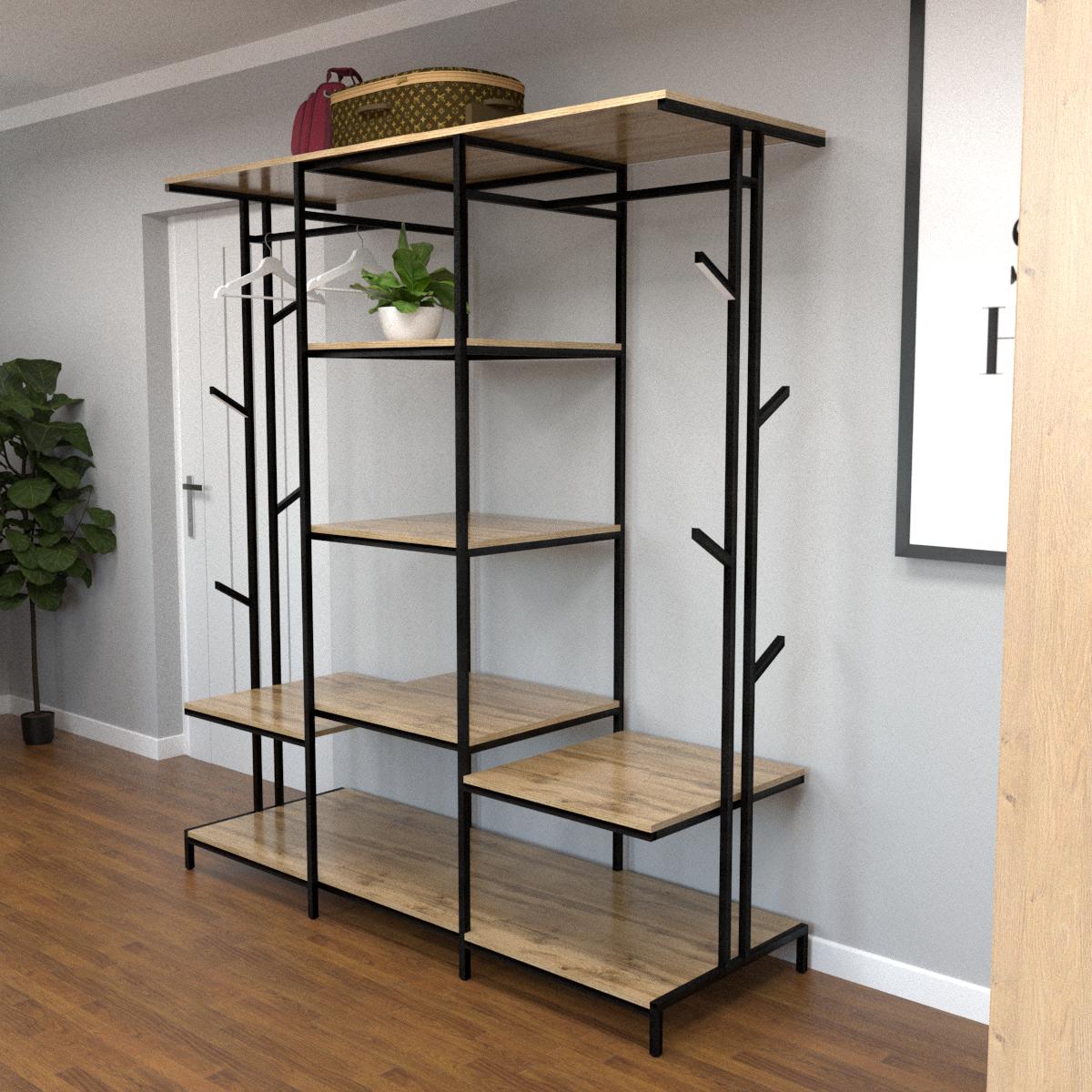 Прихожая EcoLoft Арборо DSP-1293-1 в стиле лофт Дуб Аппалачи (30775984)
