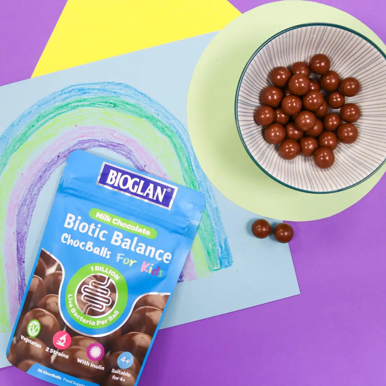 Пробиотик для детей Bioglan Chocballs for Kids (Milk) 1 Billion 30 шт. (23922284) - фото 2 Пробиотик для детей Bioglan Chocballs for Kids (Milk) 1 Billion 30 шт. (23922284) - фото 2