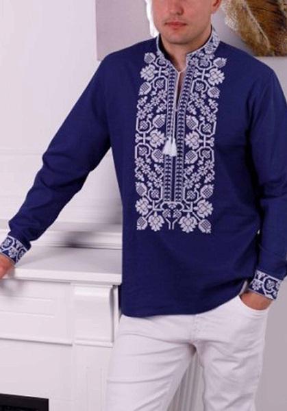 Заготовка для вишивки нитками або бісером сорочка СЧД-418 домоткане полотно