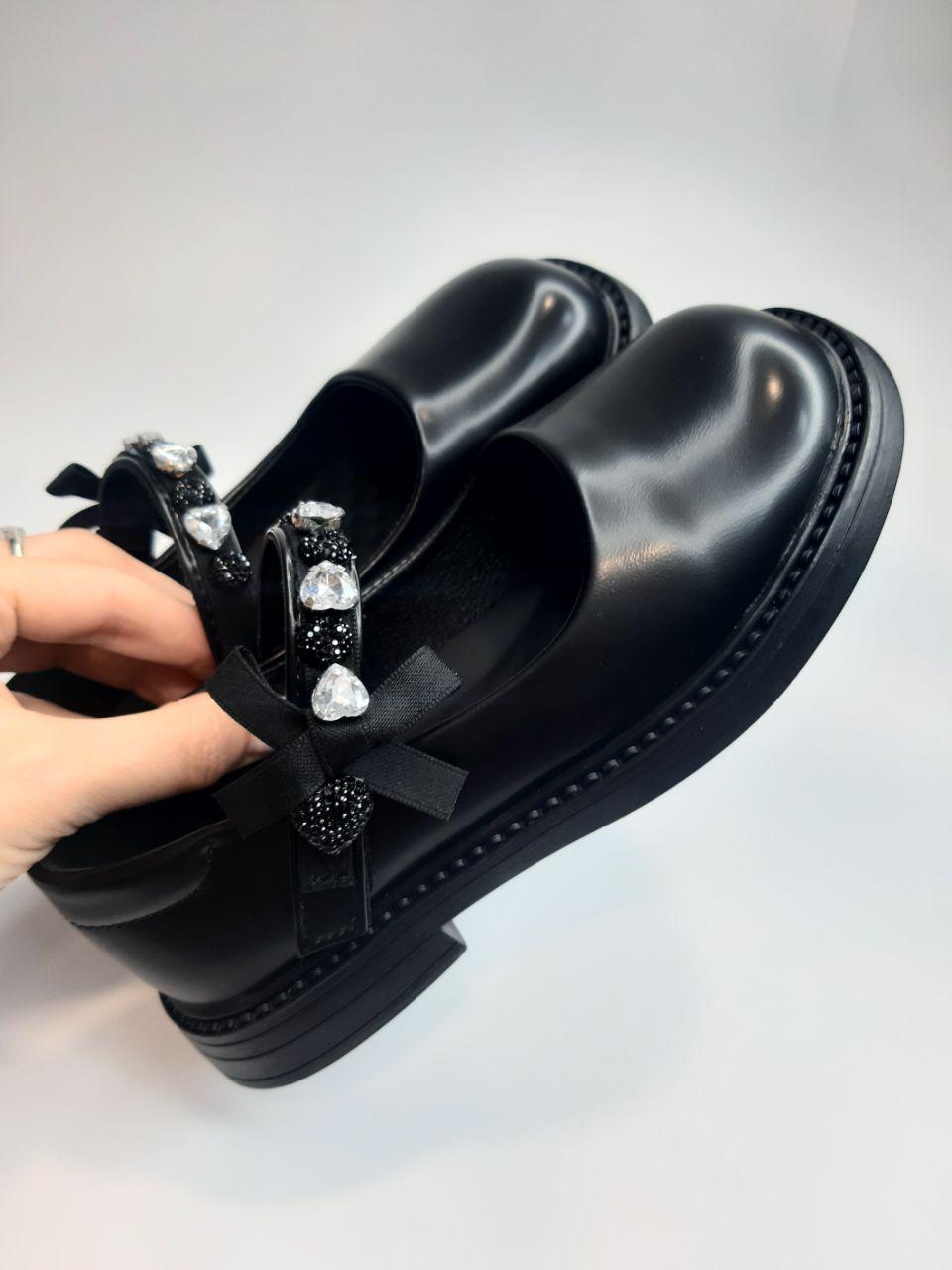 Туфлі дитячі Clibee для дівчинки р. 31 19 см Чорний (637 black) - фото 4 Туфлі дитячі Clibee для дівчинки р. 31 19 см Чорний (637 black) - фото 4