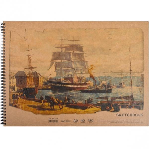 Альбом ТМ Офорт A3 40 л. 120 г/м2 спираль (AR3740)